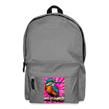martin-pêcheur - Sac à dos - gris éléphant - Devant