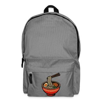 Ramen Noodles in Colorful Bowl - Backpack - elephant grey - Front