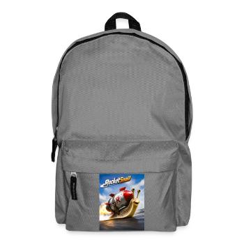 Rocket Snail Space Fast Adventure - Backpack - elephant grey - Front