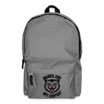 Weg von meinem Kaffee zornige Katze - Rucksack - Mittelgrau - Vorne