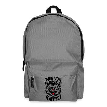 Weg von meinem Kaffee zornige Katze - Rucksack - Mittelgrau - Vorne