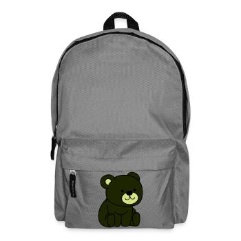 Dark Bear Cartoon Cuddly Hero - Backpack - elephant grey - Front