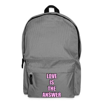 L’amour est la réponse Typographie audacieuse - Sac à dos - gris éléphant - Devant