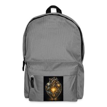 Heart of networking - Backpack - elephant grey - Front