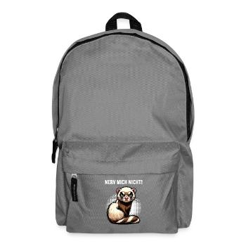Nerv Mich Nicht Frettchen Frettchenbesitzer - Rucksack - Mittelgrau - Vorne