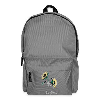 Sunflower Brushstroke Les Fleurs - Backpack - elephant grey - Front
