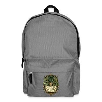 Indoor Jungle Society – Zimmerpflanzen Club - Rucksack - Mittelgrau - Vorne