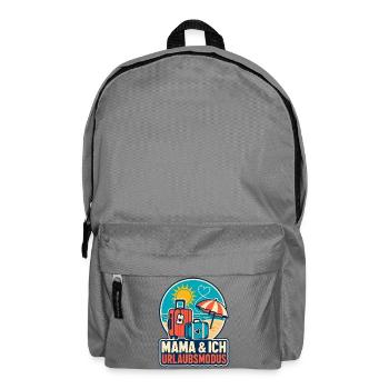 Mama & Ich Urlaubsmodus - Rucksack - Mittelgrau - Vorne