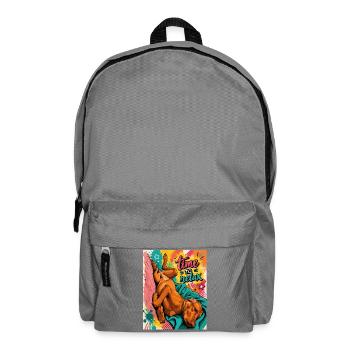 Time To Relax / Vizsla art work - Backpack - elephant grey - Front