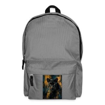Panthère noire dorée - Backpack - elephant grey - Front