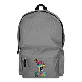 RAP Graffiti Fist Mosaic - Backpack - elephant grey - Front