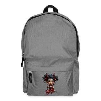 Gotische Lotus Chibi - Rucksack - Mittelgrau - Vorne