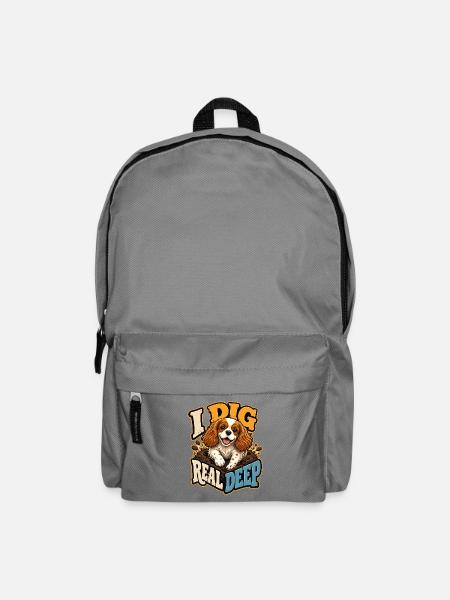 Kavallerier King Charles Spaniel - Rucksack - Mittelgrau
