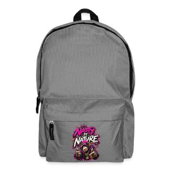 Nasty by Nature Graffiti-Affe - Rucksack - Mittelgrau - Vorne