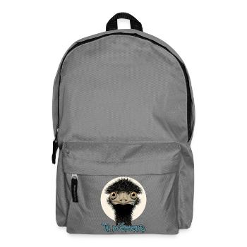 TU M'ÉMUS (Vogel, Emotion) - Rucksack - Mittelgrau - Vorne