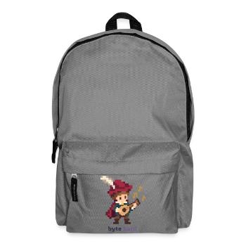 Pixel Barde mit Laute - Rucksack - Mittelgrau - Vorne