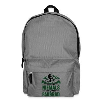 Nie einen alten Mann mit Fahrrad - Rucksack - Mittelgrau - Vorne