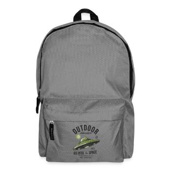 UFO Design Outdoor Adventure Space Spruch - Rucksack - Mittelgrau - Vorne