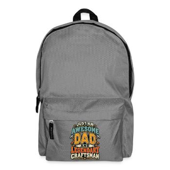 Awesome Dad Legendary Craftsman - Rucksack - Mittelgrau - Vorne