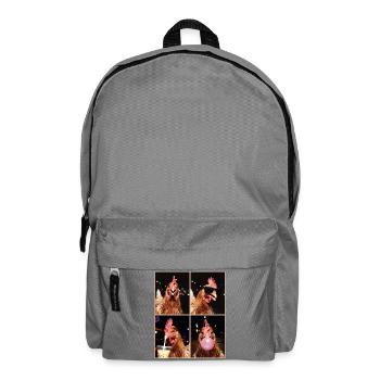 Hühner Huhn - Rucksack - Mittelgrau - Vorne