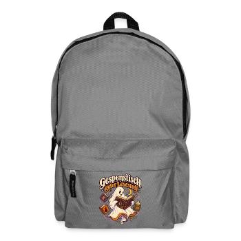 Gespenstisch guter Lesestoff - Rucksack - Mittelgrau - Vorne