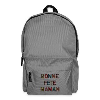 MAMAN. FÊTE DES MÈRES. BONNE FÊTE - Sac à dos - gris éléphant - Devant