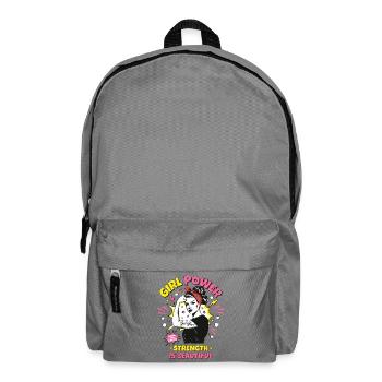 Femme Pop Art Girl Power Girl Power Girl Strong - Sac à dos - gris éléphant - Devant