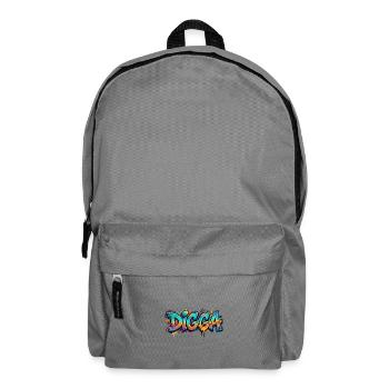 Digga Graffiti Neon Burst - Backpack - elephant grey - Front