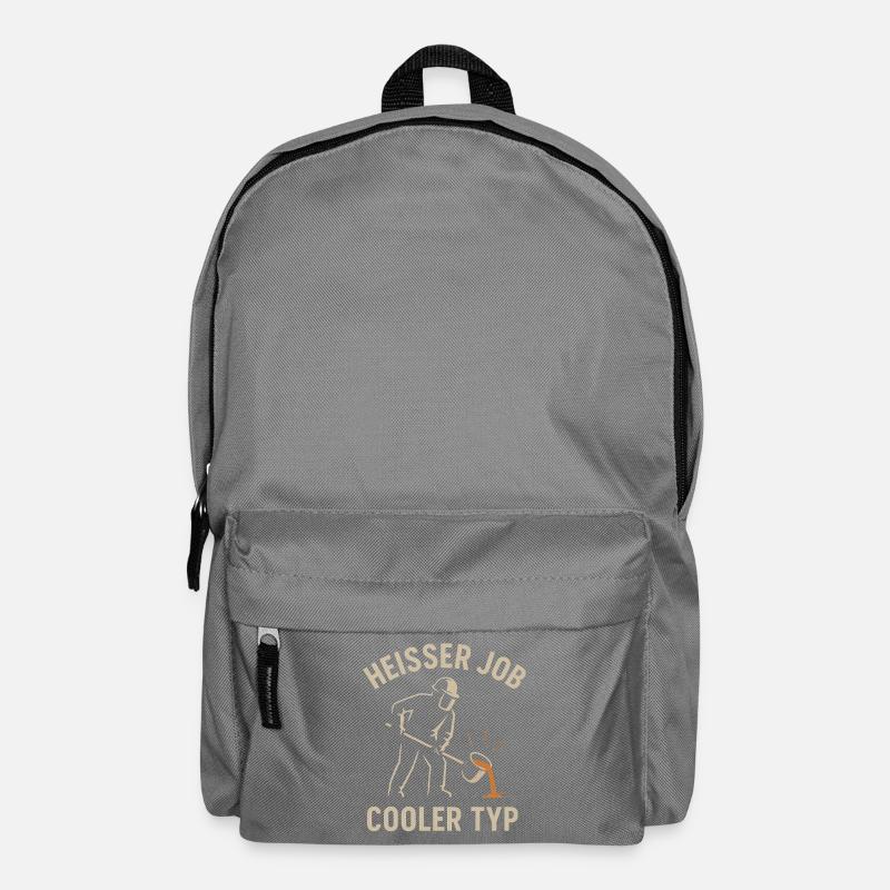 Heißer Job Cooler Typ Design Gießen  - Rucksack - Mittelgrau
