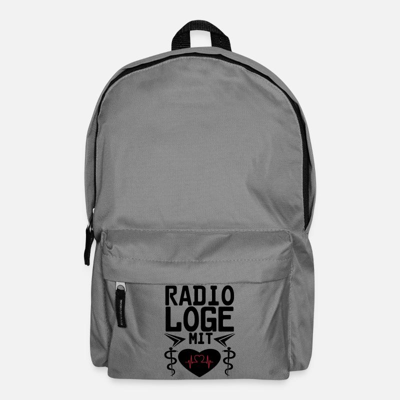 Radiologe mit Herz Geschenk - Rucksack - Mittelgrau