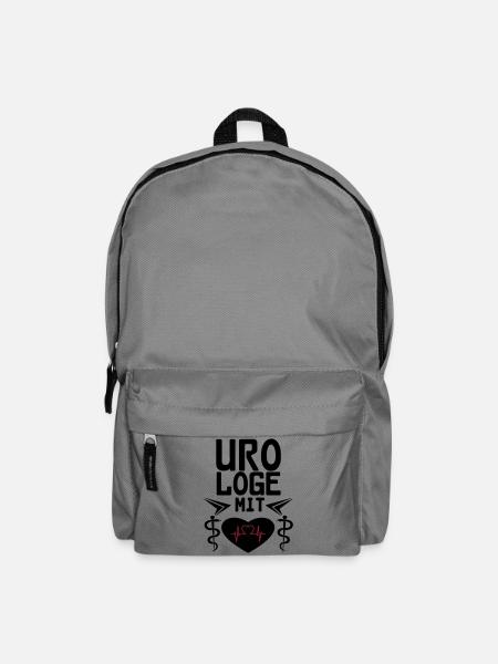 Urologe mit Herz Geschenk - Rucksack - Mittelgrau