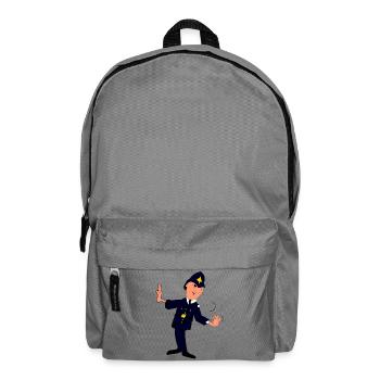Dapper Police Parade Pose - Backpack - elephant grey - Front