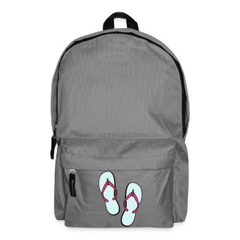 flip flops sommer beach strand party - Rucksack - Mittelgrau - Vorne