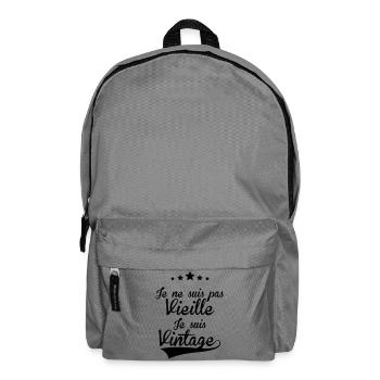 Vintage_FR_F - Sac à dos - gris éléphant - Devant