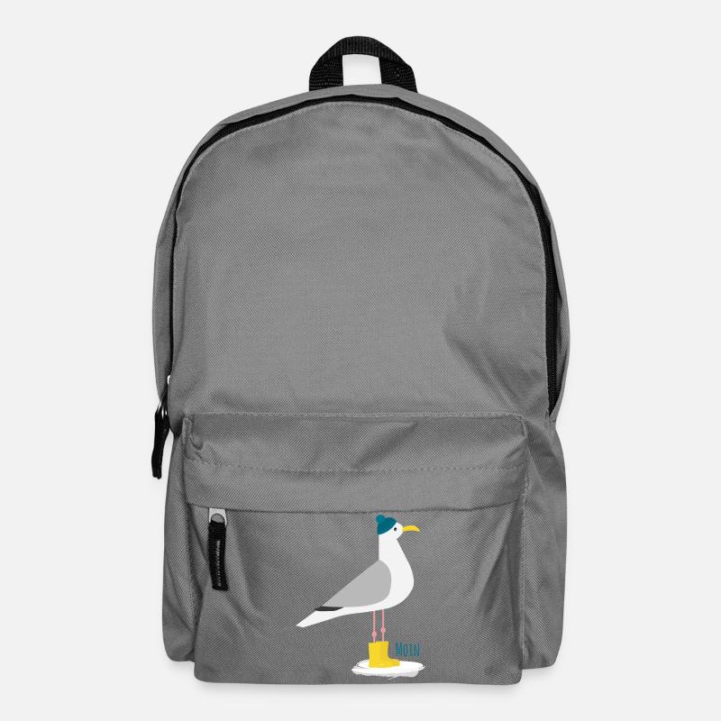 Möwe Bommelmütze MOIN - Rucksack - Mittelgrau