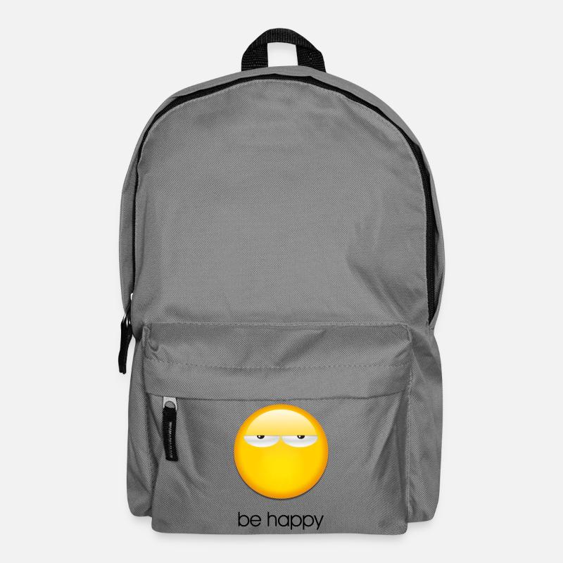 Be happy - Sac à dos - gris éléphant