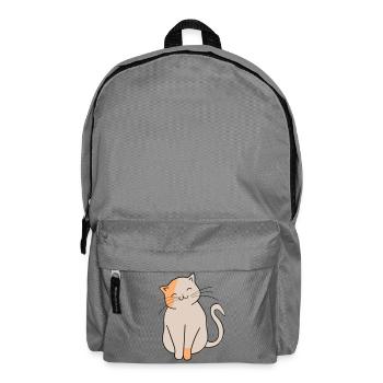 Katze - Rucksack - Mittelgrau - Vorne