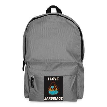GARDEN. SPRING. GARDENING. RETIREMENT. SPRING. - Backpack - elephant grey - Front