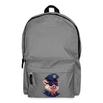 Piggy Police - Backpack - elephant grey - Front