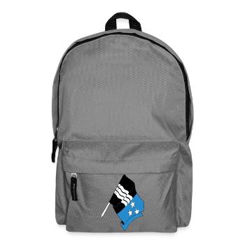 Flagge Aargau Schweiz - Rucksack - Mittelgrau - Vorne