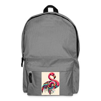 Flamant - Sac à dos - gris éléphant - Devant