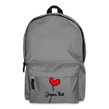 WEIHNACHTEN. FROHE WEIHNACHTEN. FROHE WEIHNACHTEN. NEUJAHRSTAG - Rucksack - Mittelgrau - Vorne
