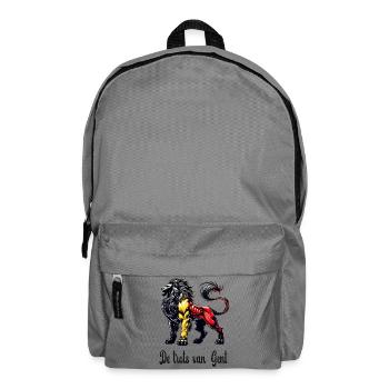 Ghent lion flag design - Backpack - elephant grey - Front