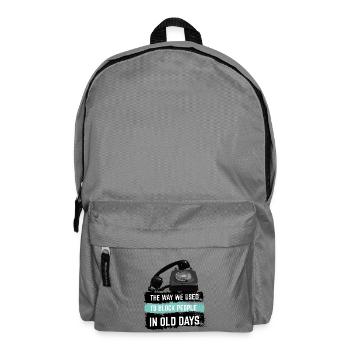 So haben wir früher Leute blockiert - Rucksack - Mittelgrau - Vorne