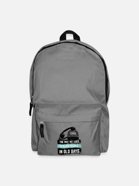 So haben wir früher Leute blockiert - Rucksack - Mittelgrau