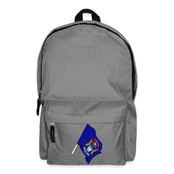 Flag of Michigan - Backpack - elephant grey - Front