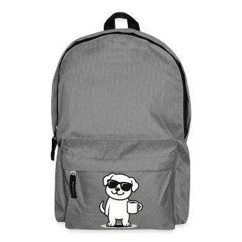 Coffee Pup - Backpack - elephant grey - Front