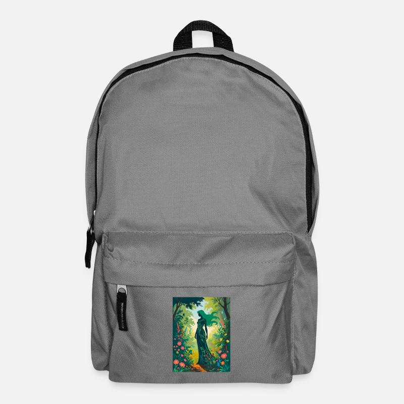 Mutter Natur im Zauberwald - Rucksack - Mittelgrau