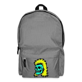 Vokuhila Skull - Rucksack - Mittelgrau - Vorne