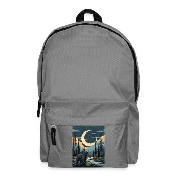 Bear in the Night - Rucksack - Mittelgrau - Vorne
